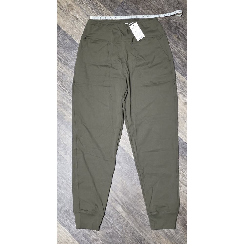 Rosvigor Olive Green Joggers Medium NWT High Waisted Athletic Yoga Pants Pockets